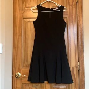 Plain black business dress
